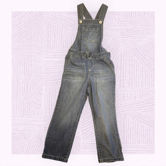 3T girls overalls Children's Place blue jean color - Picture 1 of 4